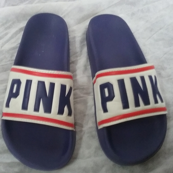 PINK Victoria's Secret Slides Size L - Picture 2 of 8